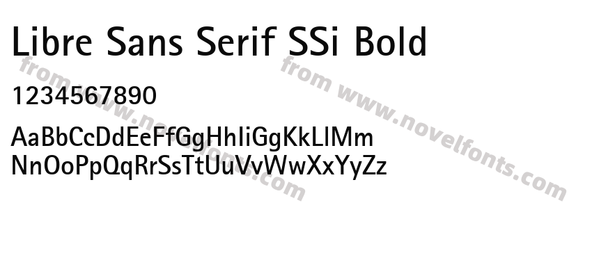 Libre Sans Serif SSi BoldPreview