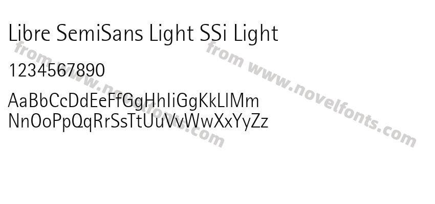 Libre SemiSans Light SSi LightPreview