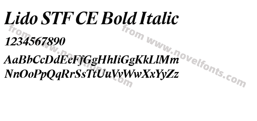 Lido STF CE Bold ItalicPreview