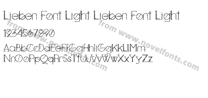 Lieben Font Light Lieben Font LightPreview