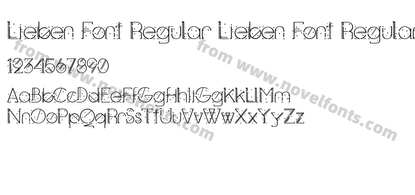 Lieben Font Regular Lieben Font RegularPreview