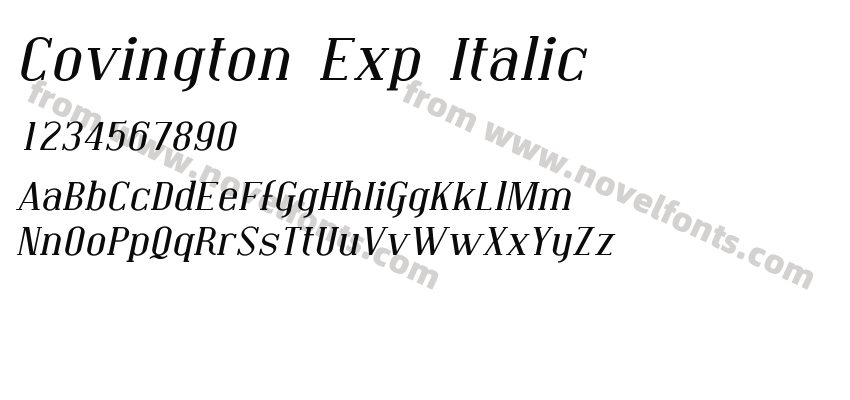 Covington Exp ItalicPreview