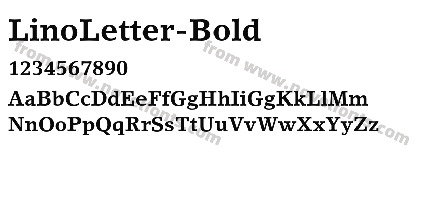 LinoLetter-BoldPreview