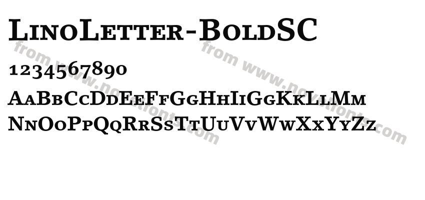 LinoLetter-BoldSCPreview