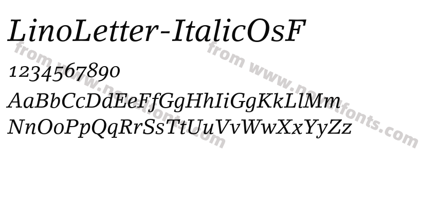 LinoLetter-ItalicOsFPreview