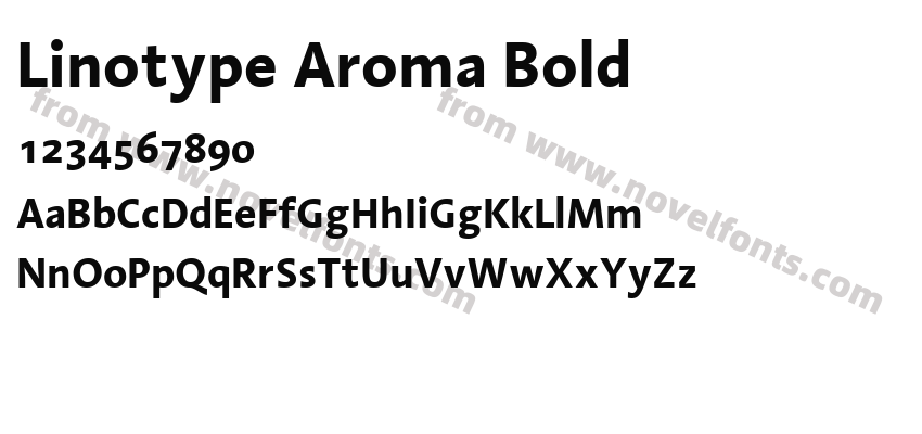 Linotype Aroma BoldPreview