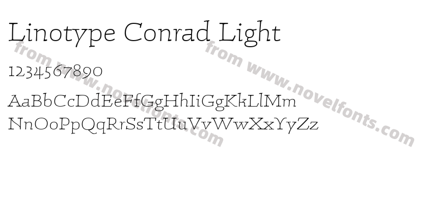 Linotype Conrad LightPreview