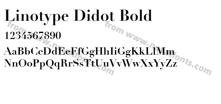 Linotype Didot BoldPreview