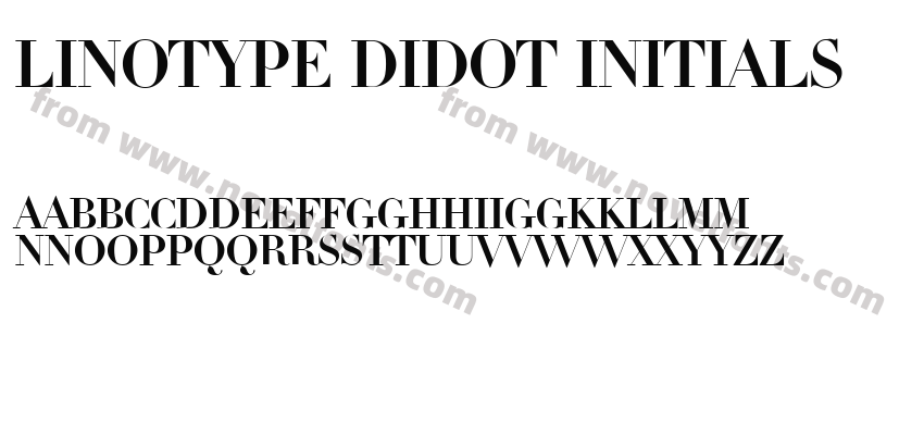 Linotype Didot InitialsPreview