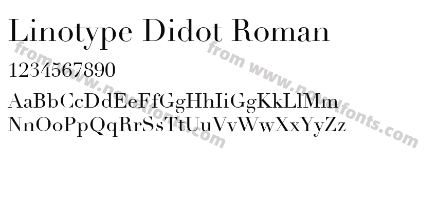 Linotype Didot RomanPreview