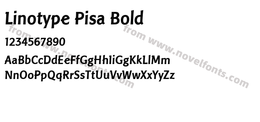 Linotype Pisa BoldPreview