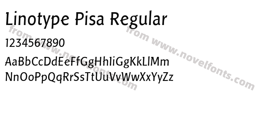 Linotype Pisa RegularPreview