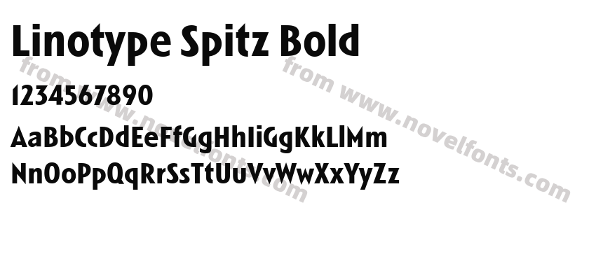 Linotype Spitz BoldPreview