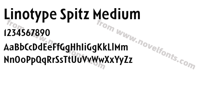 Linotype Spitz MediumPreview