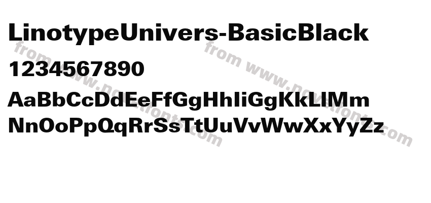 LinotypeUnivers-BasicBlackPreview