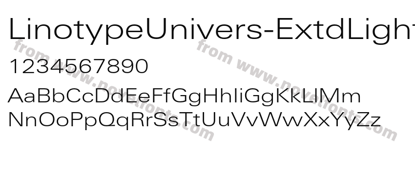 LinotypeUnivers-ExtdLightPreview