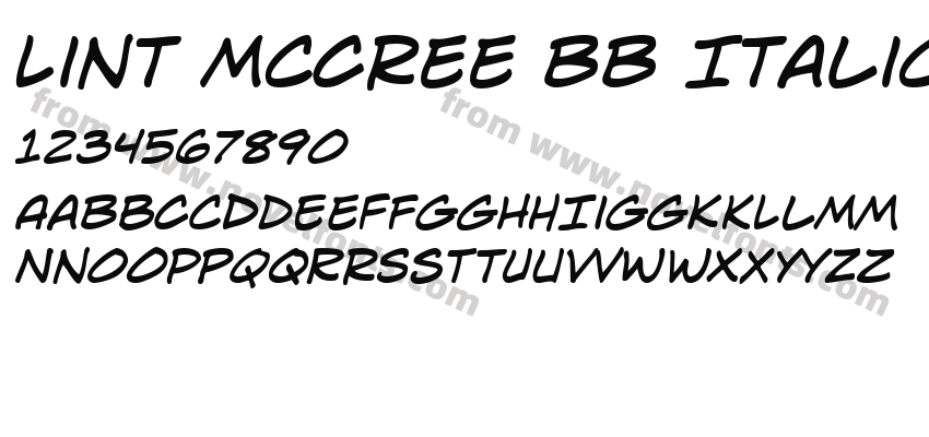 Lint McCree BB ItalicPreview