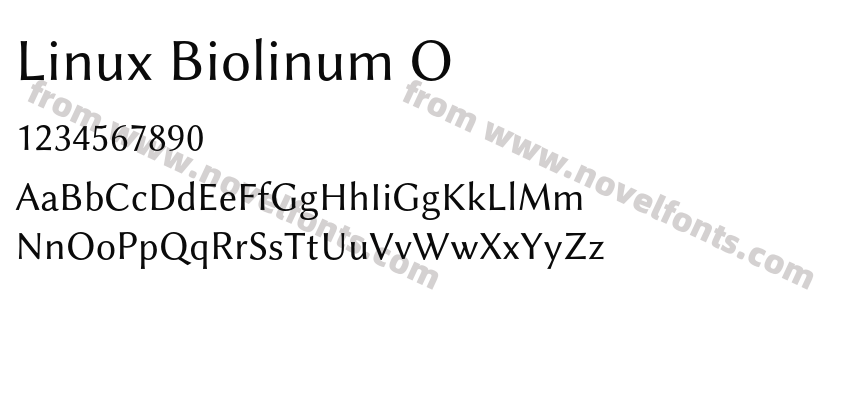 Linux Biolinum OPreview