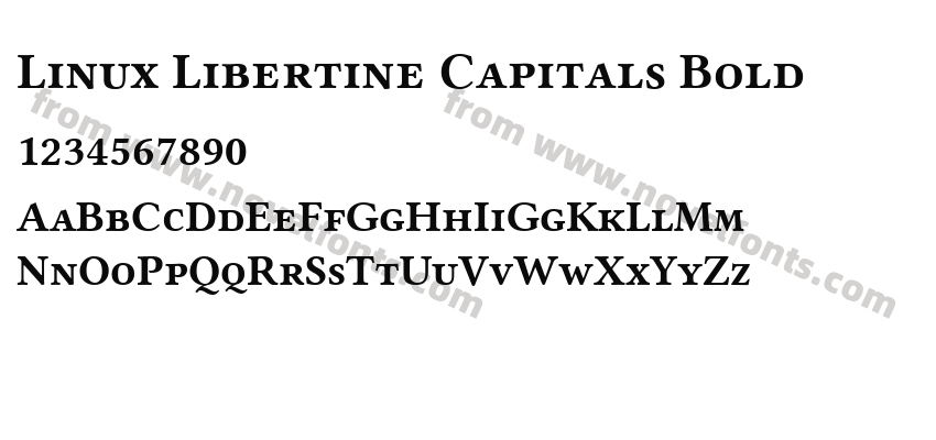 Linux Libertine Capitals BoldPreview