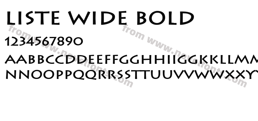 Liste Wide BoldPreview