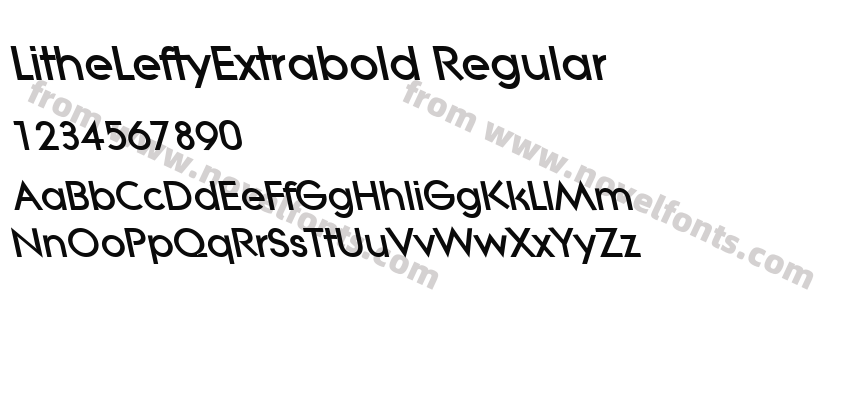 LitheLeftyExtrabold RegularPreview