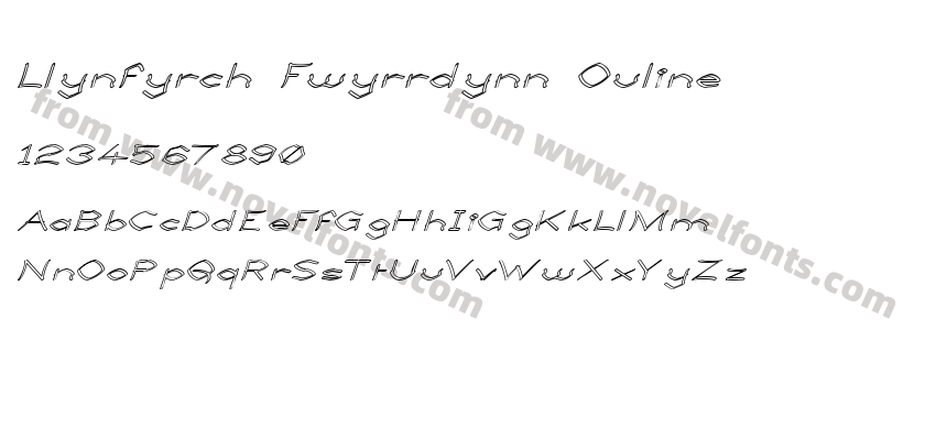 Llynfyrch Fwyrrdynn OulinePreview