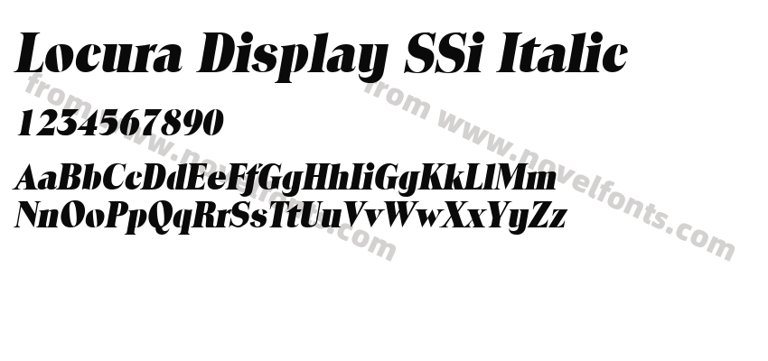 Locura Display SSi ItalicPreview