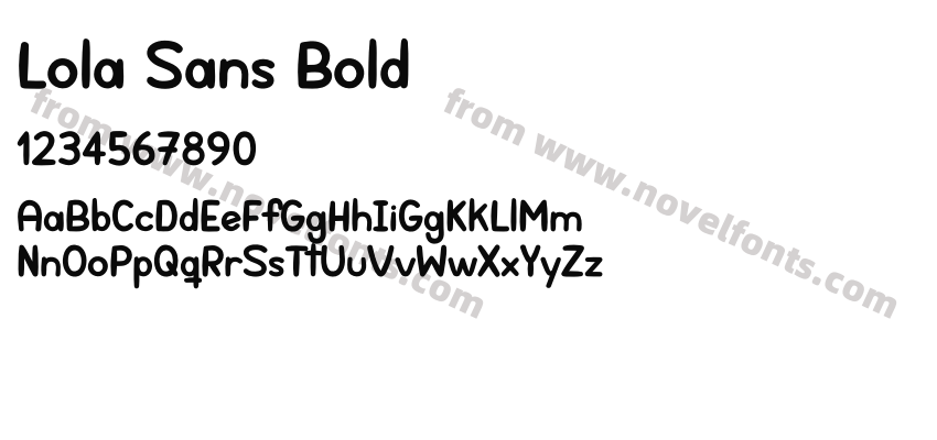 Lola Sans BoldPreview