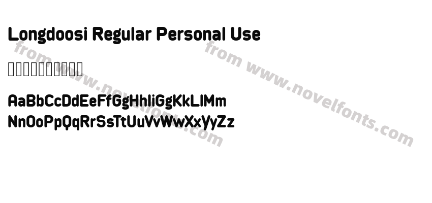Longdoosi Regular Personal UsePreview