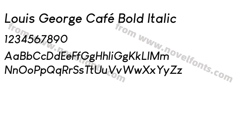 Louis George Café Bold ItalicPreview