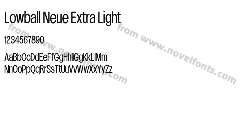 Lowball Neue Extra LightPreview