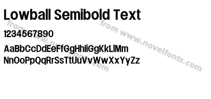 Lowball Semibold TextPreview