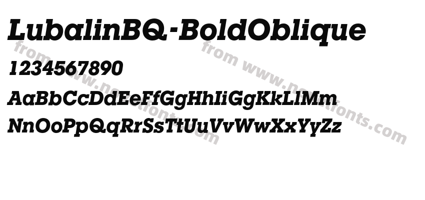 LubalinBQ-BoldObliquePreview