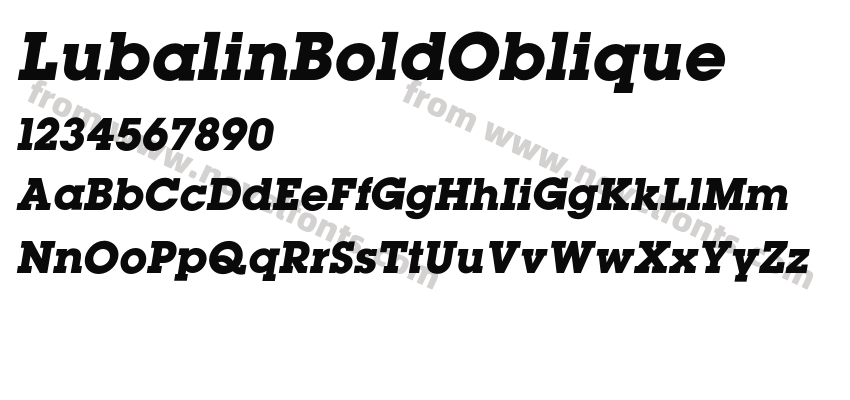 LubalinBoldObliquePreview