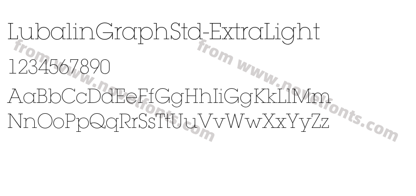 LubalinGraphStd-ExtraLightPreview