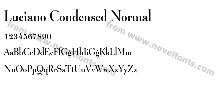 Luciano Condensed NormalPreview