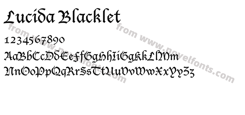 Lucida BlackletPreview