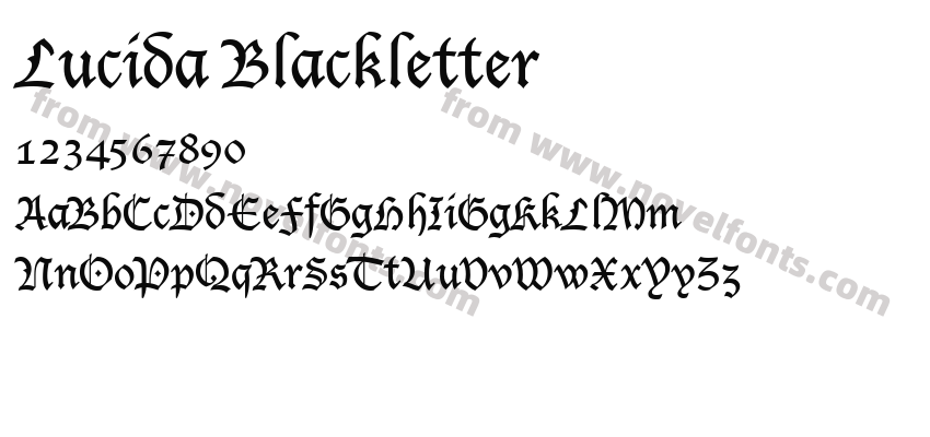 Lucida BlackletterPreview