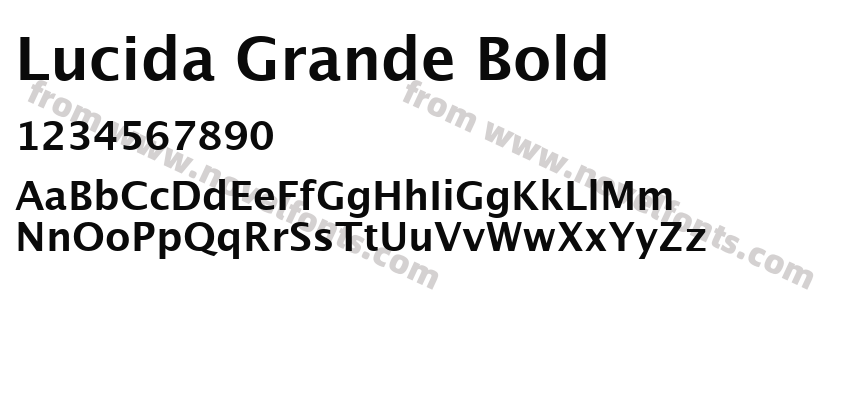 Lucida Grande BoldPreview