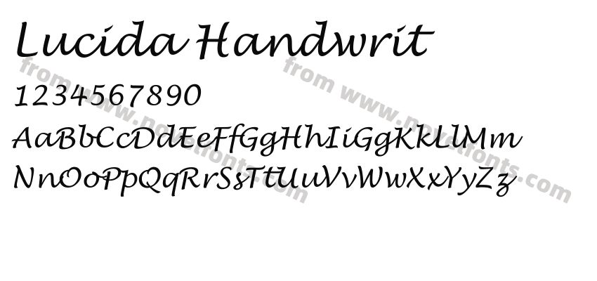 Lucida HandwritPreview