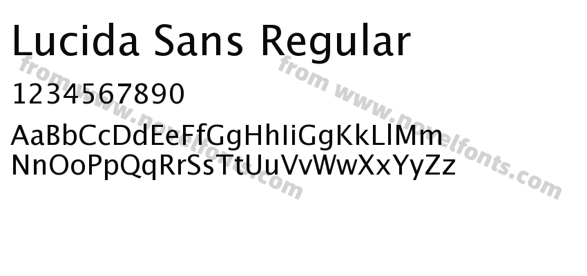 Lucida Sans RegularPreview