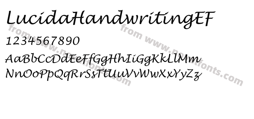 LucidaHandwritingEFPreview