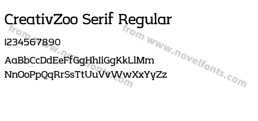 CreativZoo Serif RegularPreview