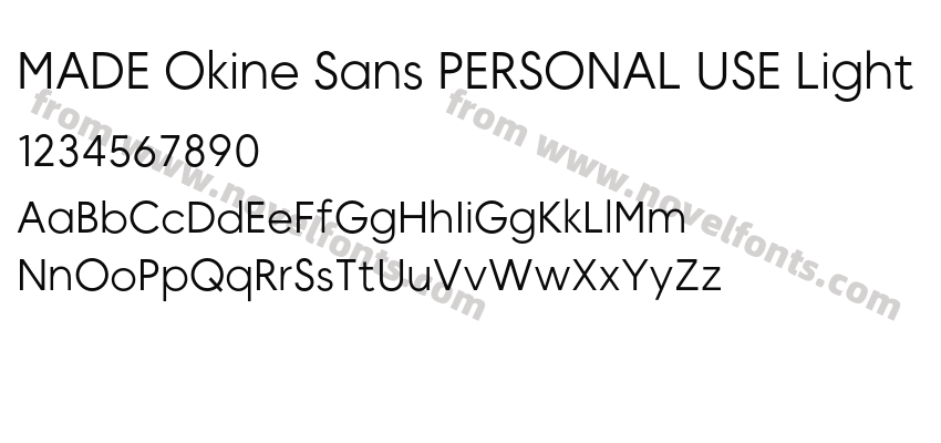 MADE Okine Sans PERSONAL USE LightPreview