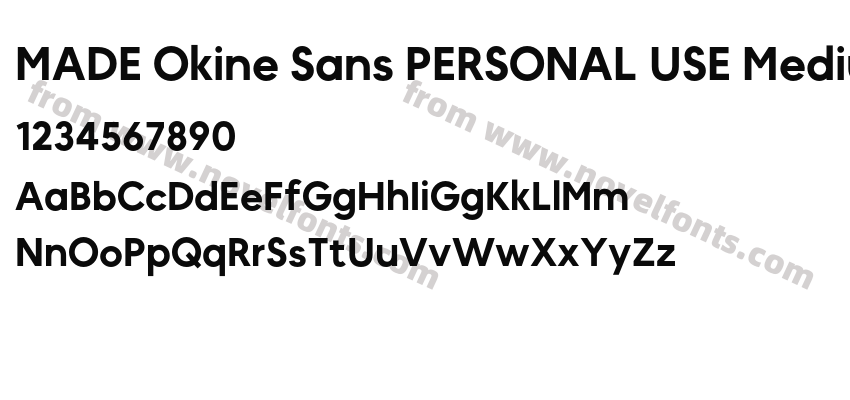 MADE Okine Sans PERSONAL USE MediumPreview