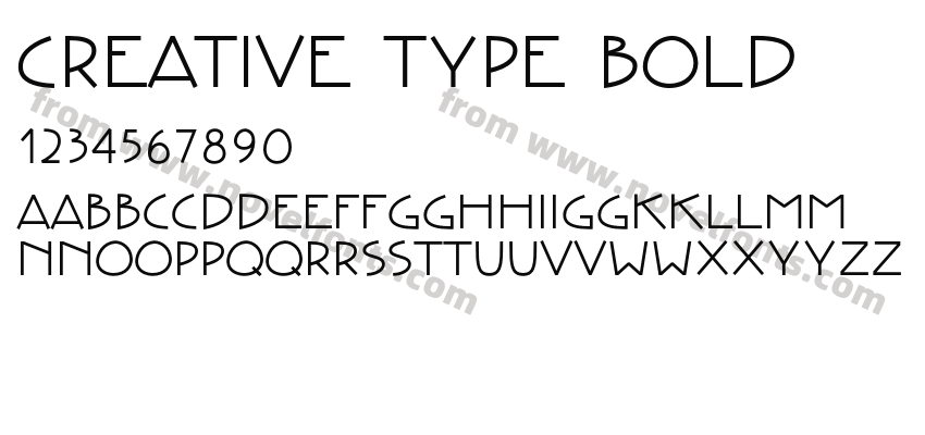 Creative Type BoldPreview