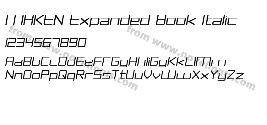 MAKEN Expanded Book ItalicPreview