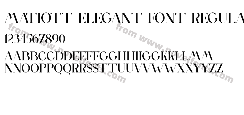 MATIOTT ELEGANT FONT RegularPreview