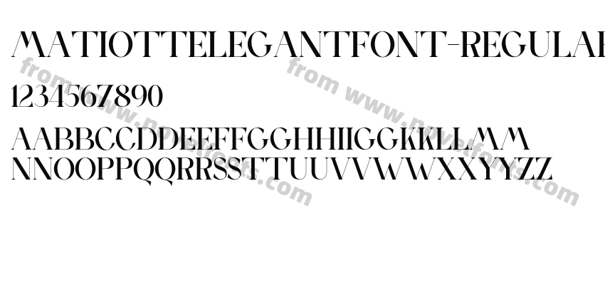 MATIOTTELEGANTFONT-RegularPreview