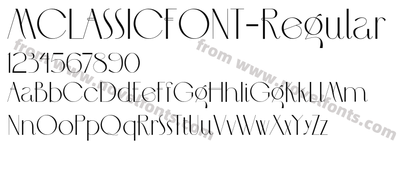 MCLASSICFONT-RegularPreview